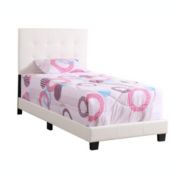 Passion Furniture Caldwell White Twin Panel Bed
