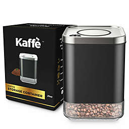 Kaffe Glass Storage Container. Coffee Canister - BPA Free Stainless Steel with Airtight Lid (8oz)