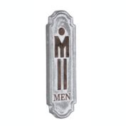 Cheungs Home Indoor Decorative Rustic Mens Room Placard