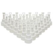 Juvale Wedding Bubbles for Reception Party Favors, White Tier Cake Design (144 Pack)