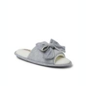 Dearfoams Womens Lydia Pajama Slide with Bow