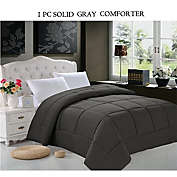 Elegant Comfort Comforter Full Fill Power Gray