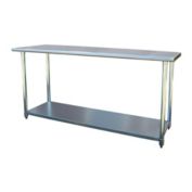 Sportsman Series Stainless Steel Cook and Work Table 24" x 72" - Silver
