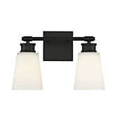 2-Light Bathroom Vanity Light in Matte Black by Meridian Lighting M80054MBK