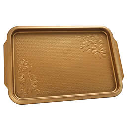 Gibson Country Kitchen 15 Inch Cookie Sheet Copper Embossed Carbon Steel