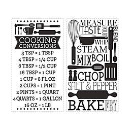 Roommates Decor Cooking Conversions Wall Decals