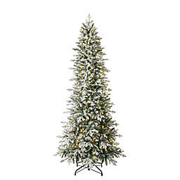 Home Heritage Green 600 Clear Dimmable LEDs Redwood 7.5' Christmas Tree