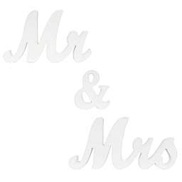 Wrapables Mr & Mrs Vintage Wooden Letter Sign DIY Decor Wedding Decoration
