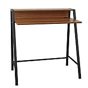 Stock Preferred  Modern Simple Design Two Tiers Computer Desk in Brown