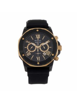 Bulova Mens Marine Star 98B278 Chronograph Silicone Strap Watch