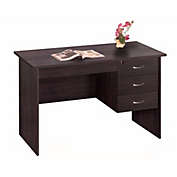 Benzara Contemporary Style Desk With Spacious Storage, Dark Brown- Saltoro Sherpi