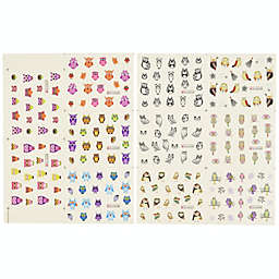 Wrapables Water Nail Sticker, Owls (1 sheet/11 designs)