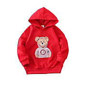 First Impressions Baby Boy&#39;s Layered Look Bear Hoodie Red Size 6-9MOS