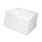 Lulworth  Flat Bed Sheets (Pack of 6), 200 Thread Ct., Cotton Poly Blend, Color Coded, Size Options