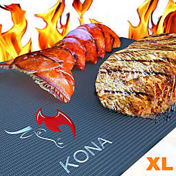 KONA XL Best BBQ Grill Mat - Heavy Duty 600 Degree Non-Stick Grilling Mat - 7 Year Guarantee