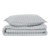 Nate Home by Nate Berkus Solid Cotton Textured Quilt Set
