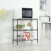 Kitcheniva 3-Tier Kitchen Storage Cart Workstation Stand Shelf