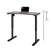 Bestar 24 x 48 Electric Height adjustable table in Bark Gray