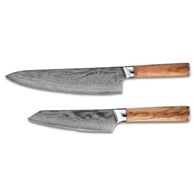 KC Series   MIA TWO - Essential Two Piece Chef Knife Set   AUS-10 Damascus Steel Blade