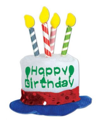 Beistle Party Decorative Happy Birthday Cake Hair Clip - 12 Pack, (1/Card)