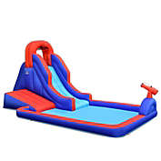 Slickblue 5-in-1 Inflatable Water Slide with Climbing Wall