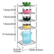 Stock Preferred Wire Shelving Rack Shelf Household Kitchen Storage 25.4&#39;&#39;