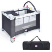 Slickblue Portable Baby Playard Playpen Nursery Center with Mattress