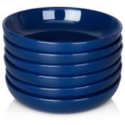 Infinity Merch 7.8" Set of 6 Pasta Bowls in Dark Blue