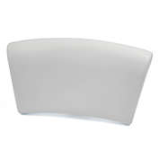 PiccoCasa Simplicity Comfortable Spa Bath Pillow, White Luxurious Foam Padded Spa Bath Pillow Hot Tub Neck Head Back Rest Cushion W/ Suction Cups