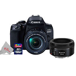 EOS 850D / Rebel T8i 24MP DSLR Camera with  18-55mm & 50mm f/1.8 STM Lens Kit