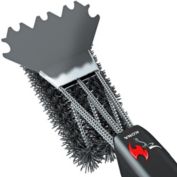 Kona Safe/Clean Ceramic Nylon Grill Brush with Scraper - Metal Bristle Free