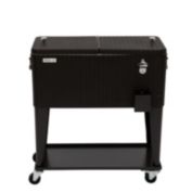 Pearington 80 qt. Brown Faux Resin Chest Cooler with Bottle Opener