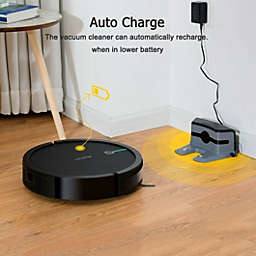 Slickblue Voice Control Self-Charge Vacuum Cleaner Robot -Black