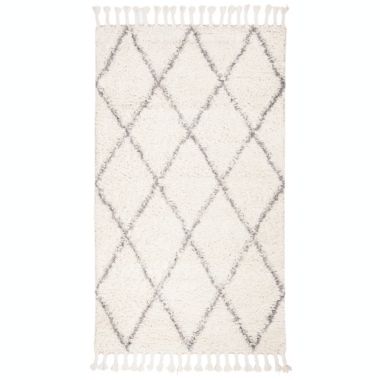 Casablanca CSB951 Hand Tufted Rug - Grey/Ivory - 5' X 8' - Safavieh. View a larger version of this product image.
