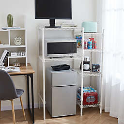 DormCo Mini Shelf Supreme with Supreme Shelving - 4 Shelf Add On (Space Saver) - White
