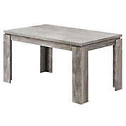 Homeroots Kitchen & Dining 35.5 x 59 x 30.5 Grey Reclaimed Wood Look  Dining Table