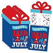 Big Dot of Happiness Firecracker 4th of July -  Party Money and Gift Card Sleeves - Nifty Gifty Card Holders - Set of 8