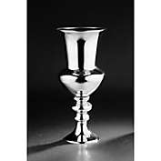 CC Home Furnishings 16" Silver Hurricane Glass Table Top Decor