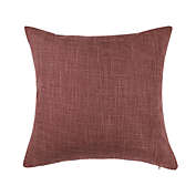 PiccoCasa Linen Throw Pillow Covers, Blank Cotton Lined Linen Cushion Cover, Decorative Square Throw Pillowcases for Couch Sofa Bed, Burgundy, 18"x18"