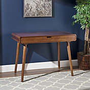 Contemporary Home Living 40.25" Brown Contemporary Style Handcrafted Desk with Drawer