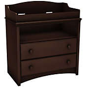 Slickblue Baby Furniture 2 Drawer Diaper Changing Table in Espresso