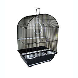 YML  A1304BLK Round Top Style Small Parakeet Cage, Black - 13