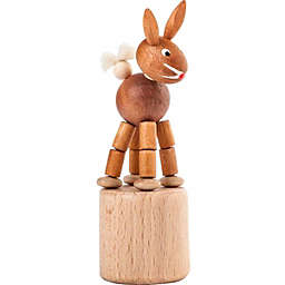Dregeno Kids Decorative Rabbit Push Toy - 3.25"H x 1.175"W x 1.175"D