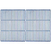 Contemporary Home Living 2pc Matte Cast Iron Cooking Grid for Swiss Gas Grills 27.5"