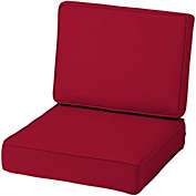 Arden Selections ProFoam EverTru Acrylic Deep Seat Patio Cushion Set, Caliente Red, 24 x 24 x 6"