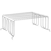 mDesign Versatile Metal Wire Closet Shelf Divider and Separator, 2 Pack