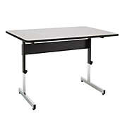 Calico Designs Adapta Desk 48" -  Black/Spatter Gray