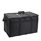 Stockroom Plus XXL Commercial Insulated Food Delivery Bag with Handles for Restaurant, Grocery Delivery (23 x 14 x 14.5 In, Black)