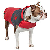 Pet Life Touchdog Lightening-Shield Waterproof 2-in-1 Convertible Dog Jacket w/ Blackshark technology