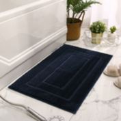 Kitcheniva 40*60cm Absorbent Extra Soft Bathroom Rug Shower Mat, Dark Navy